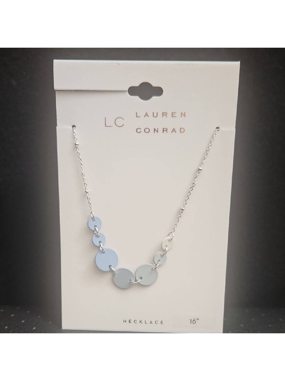 LC Lauren Conrad Elegant Silver Necklace